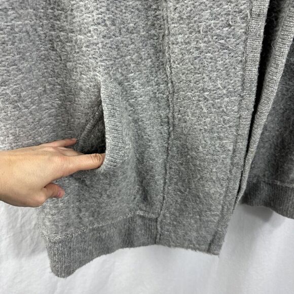 Inhabit Gray Wool Alpaca Blend Cocoon Coat Womens Size S2 Cozy Oversize - Picture 8 of 16